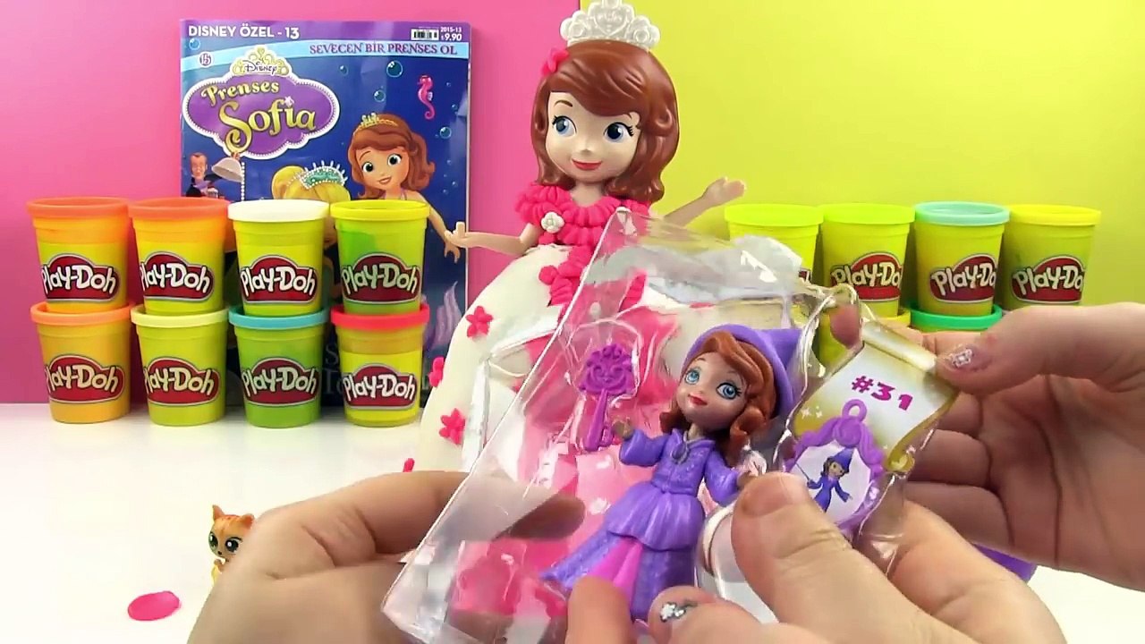 Prenses Sofia Sürpriz Oyuncaklı Oyun Hamuru DEV Elbise Oyuncak Bebekler LPS MLP Oyuncaklar