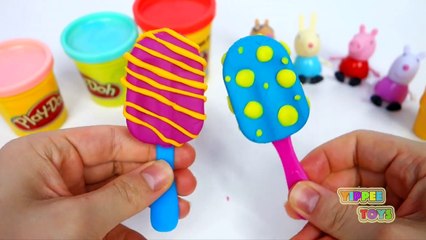 [Play-doh] Peppa Pig Play Doh Ice Cream Cone Popsicle Food Yummy