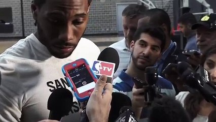 Kawhi Leonard On His Injury - May 19, 2017