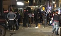 Olimpiakos taraftarları Taksim’de ortalığı birbirine kattı