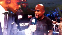 Floyd Mayweather & Gervonta Davis TKO Liam Walsh Interview Post Fight