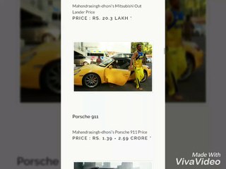 M.S Dhoni cars and bikes collection.