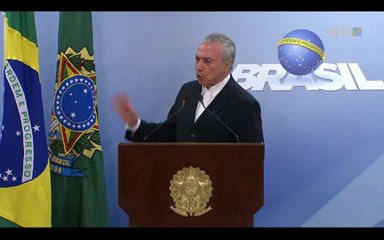 Presidente Michel Temer faz novo pronunciamento
