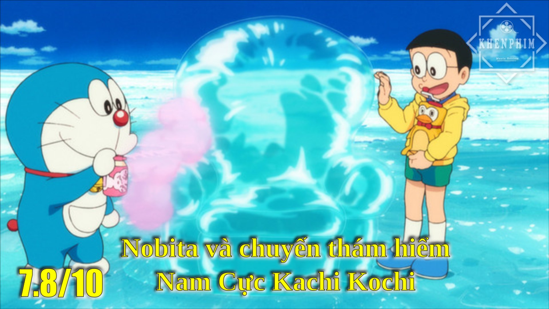 ⁣Review phim điện ảnh Doraemon - Nobita và chuyến thám hiểm Nam Cực Kachi Kochi - Khen Phim