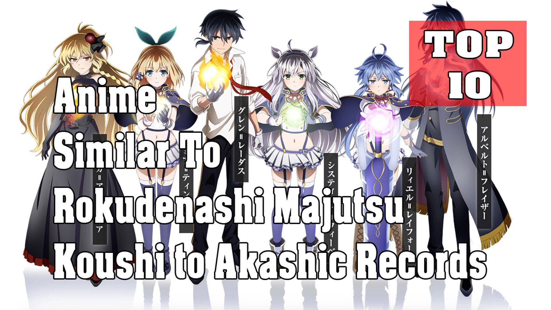Top 10 Anime Similar To Rokudenashi Majutsu Koushi to Akashic ...