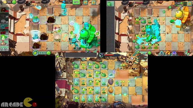 Plants Vs Zombies 2 All Version Ancient Egypt Zomboss Battle