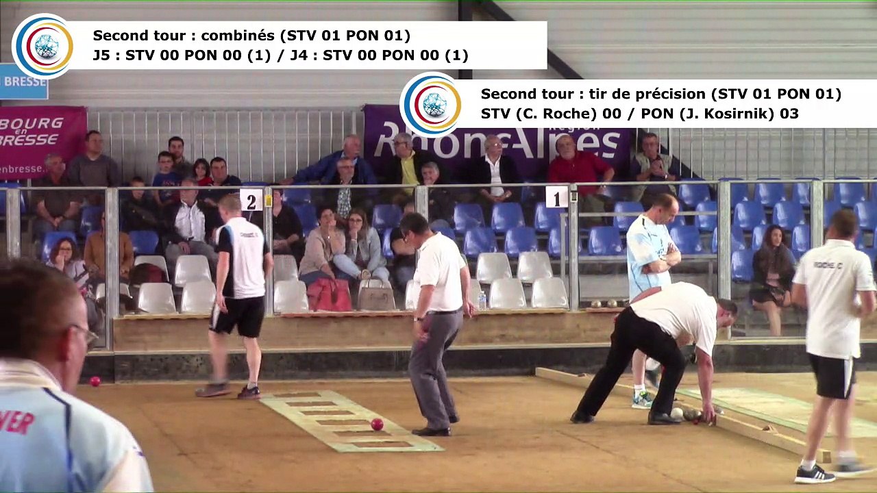 Second tour, Saint-Vulbas contre Pontese, 1/4 finale aller, Coupe d'Europe des Clubs 2017, Sport Boules, Saint-Vulbas 2017