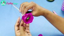 How to Make Paper Flowers  Rolled Paper Roses DIY Easy Tutorial
