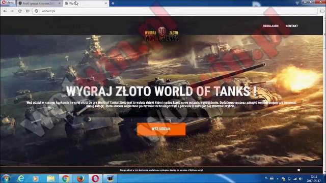 Jak zdobyć za darmo doładowanie złota(gold) w grze world of tanks(WoT) Działający sposób!