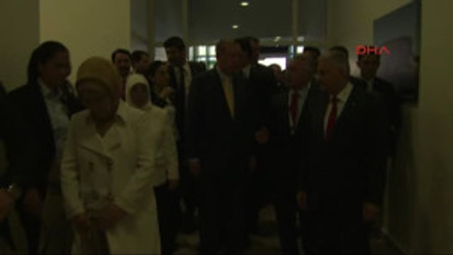 Başbakan Yıldırım ve Cumhurbaşkanı Erdoğan, Kongre Salonunda