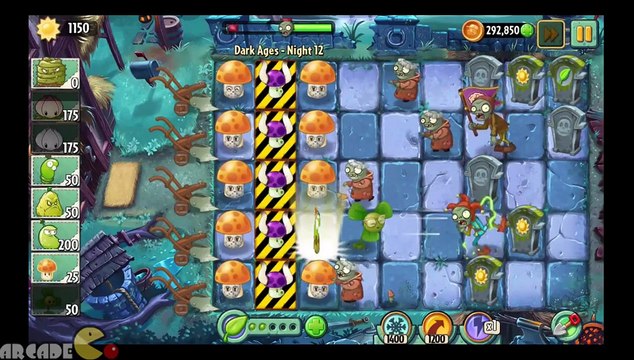 Plants Vs Zombies 2 Dark Ages Part 2 Replay Best Plants Wizard Zombies Killer