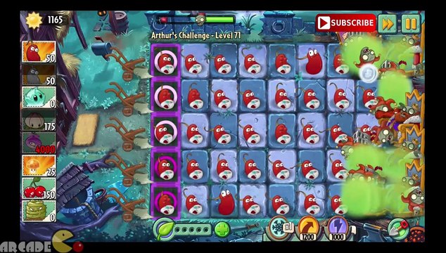 Plants Vs Zombies 2 Dark Ages Part 2 Arthur's Challenge 71 Chili Beans Lot Of Gas !
