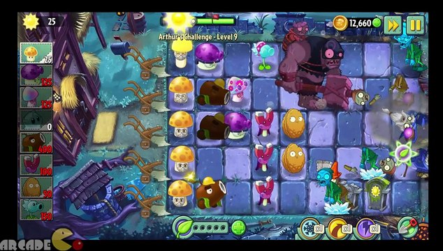 Plants Vs Zombies 2 Dark Ages Part 2 Arthur's Challenge Level 10 Dark Ages Wizard Zombies