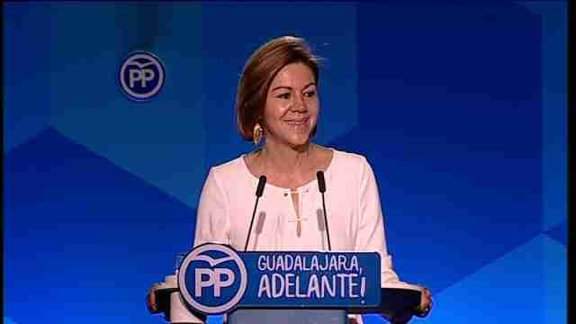 Cospedal: Por encima de los intereses partidistas y las luchas fraticidas está España