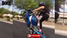 MOTOGIRL Fails _ Win Compilation - Motorcycle Girl Stunts