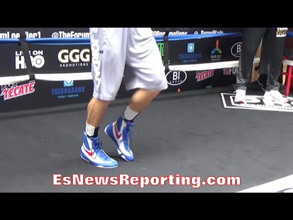 GENNADY GOLOVKIN SHOWING GREAT POISE WHILE JUMPING ROPE - EsNews Boxing