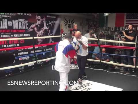 McWilliams Arroyo MITT WORK IN PREPARATION FOR Chocolatito CLASH THIS SATURDAY - EsNews Boxing