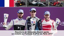 Interview de Sebastien Buemi après sa victoire au Paris ePrix 2017