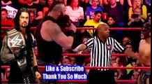WWE Raw 18 may 2017 - 18 5 2017 _ Roman Reigns attacks Braun Strowman