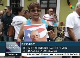 Homenajean puertorriqueños al soberanista Óscar López Rivera