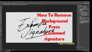 how to remove background from a scanned signature