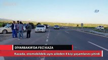 Diyarbakır’da feci kaza: 4 ölü!