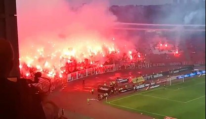 Delije - bakljada / Crvena zvezda - Radnicki