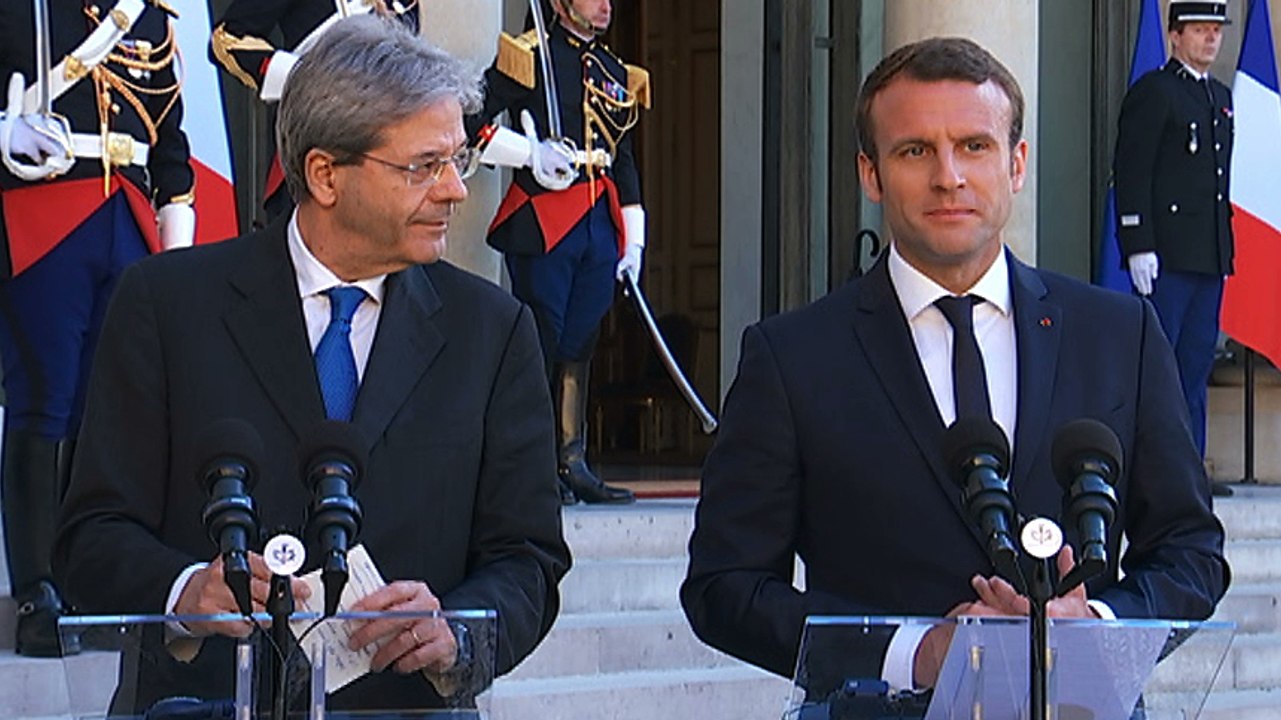 Déclaration conjointe avec M. Paolo GENTILONI, Président du Conseil des ministres de la République italienne