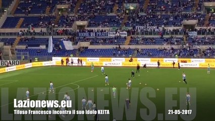 Il piccolo tifoso Francesco incontra KEITA