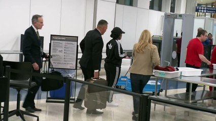 Angela Bassett Shows Of Her Biceps Going Through LAX TSA