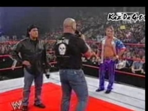 Funny Y2J, Steve Austin, Bischoff Segment