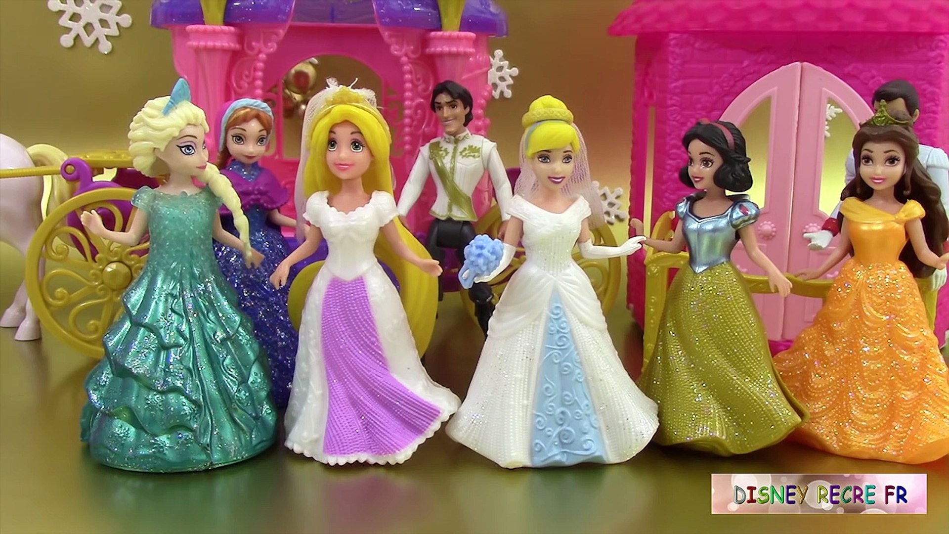 Pâte à modeler Princesse Poupées Magiclip Raiponce Cendrillon Coffret  Mariage Reine des neiges - video Dailymotion