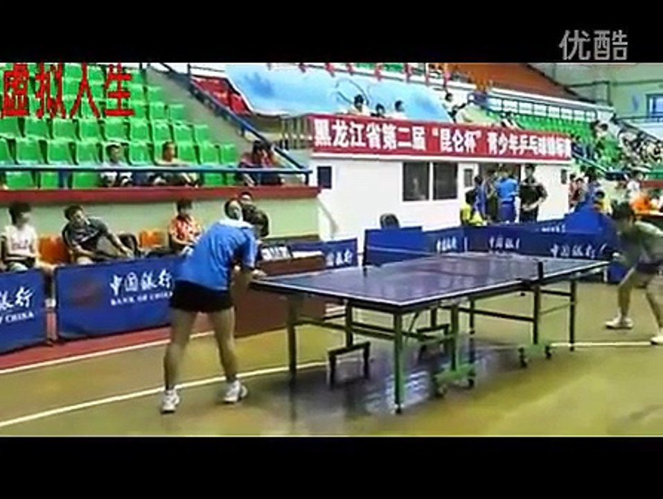 两女子直板乒乓球比赛视频 标清