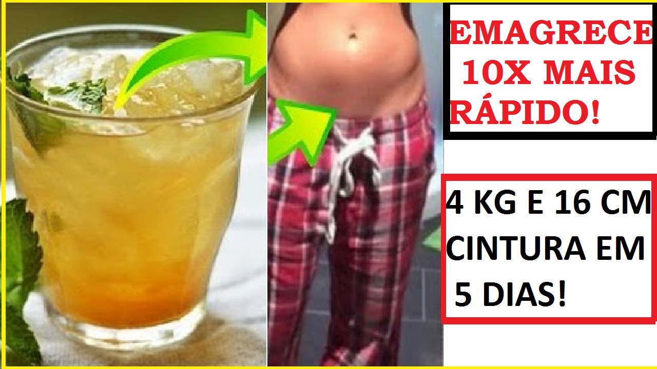 4 KG E 16 CM CINTURA EM 5 DIAS - ESSA BEBIDA FAZ MILAGRES!