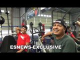 EPIC Boxing Talk At Robert Garcia Boxing Gym In Riverside with mikey pita big g robert EsNews Boxing