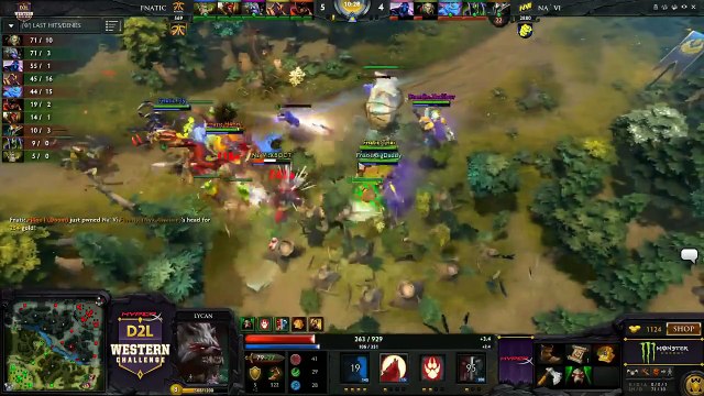 HyperX D2L Western Challenge Playoffs - Na'Vi vs Fnatic (Game 2) part 1/2