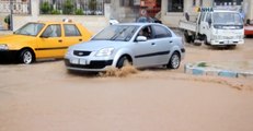Heavy Rains Flood the Streets of Afrin in Northern Syria