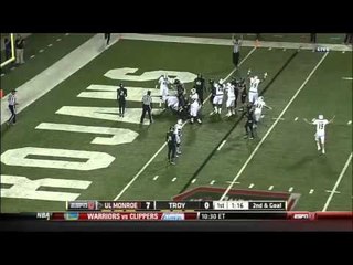 10/31/2013 UL-Monroe vs Troy Football Highlights