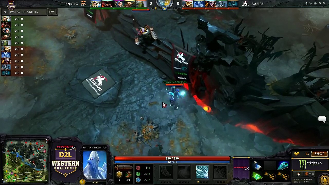 HyperX D2L Western Challenge Playoffs - Team Empire vs Fnatic (Game 2)