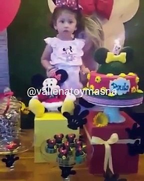 Asi le celebraron el cumpleaños a Paula la hija de Martín y Dayana Jaimes