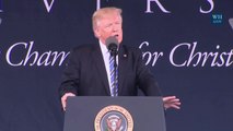 President Trump Tells Students 'Don't Ever Quit'