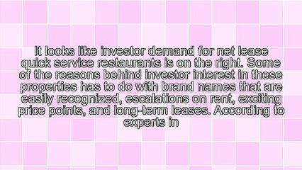 The Popularity of QSRs in 1031 Exchanges