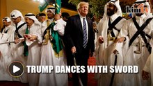 Trump takes part in Saudi ‘war dance’