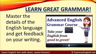 English Grammar Lessons  Part 1/3