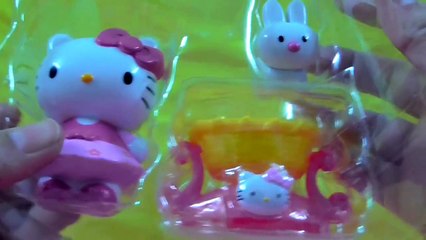 Unboxing Hello kitty pets wonderland Rock a bye bunny and swim around fishy