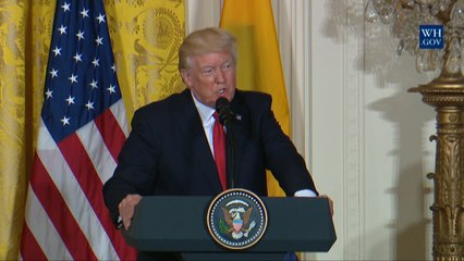 President Trump Is Asked If Special Counsel Is A Witch Hunt