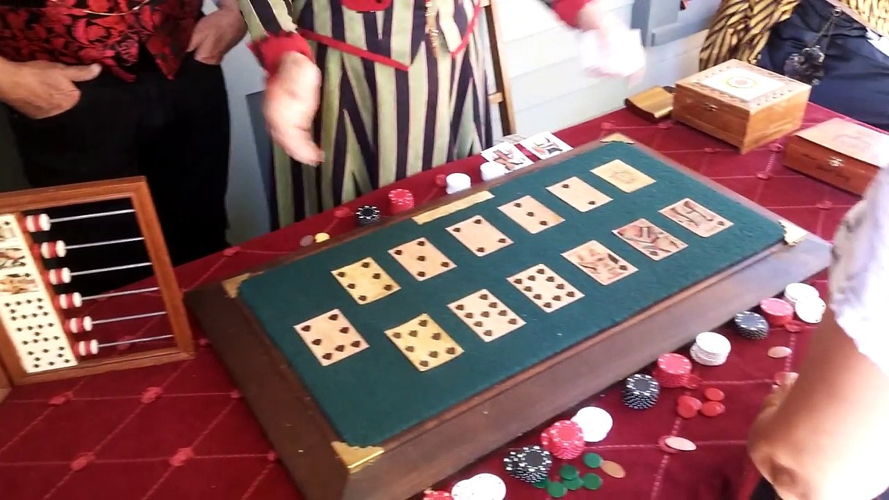 The old-west game of Faro demonstrated at the Sharlot Hall Museum Prescott.