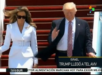 Arriba a Donald Trump a Tel Aviv; visitará Jerusalén y Belén