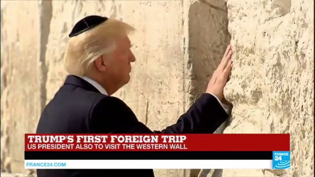 Trump in Israel: US President visits the Western Wall in Jerusalem