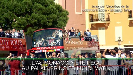 ASM - Les joueurs et le staff accueillis au Palais Princier